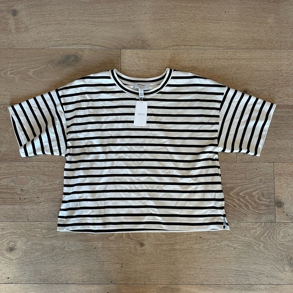 SPANX Tops - SPANX Black and White Striped Tee